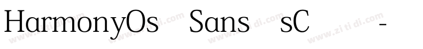 HarmonyOs_Sans_sC 常规字体转换